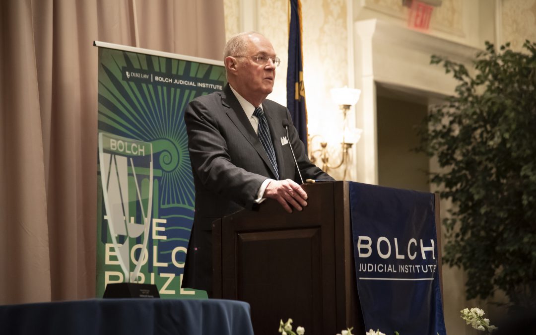 Justice Kennedy receives inaugural Bolch Prize for the Rule of Law