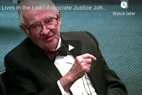A conversation with Justice John Paul Stevens