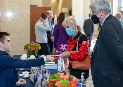 Guests check in to the Bolch Prize ceremony