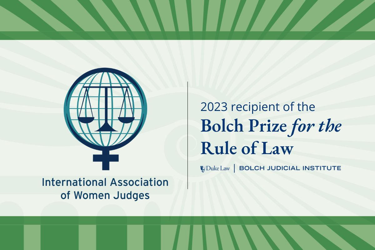 IAWJ - Bolch Prize for the Rule of Law Graphic