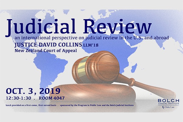 Judicial Review: A Conversation with Justice David Collins