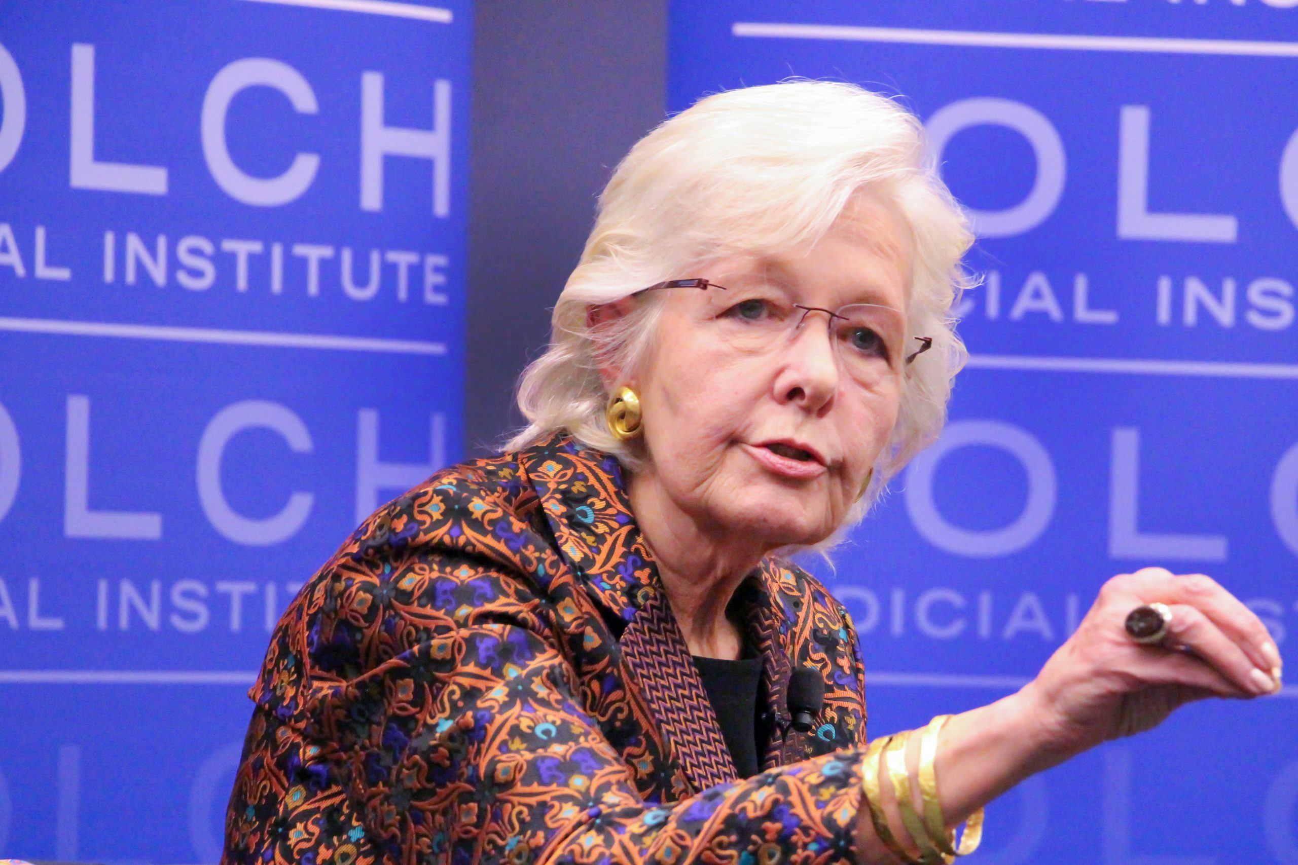 Justice Margaret H. Marshall speaks at Duke University on January 21, 2020.