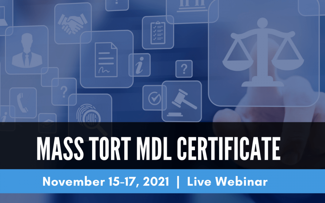 Duke Law certificate offers course on mass tort MDLs