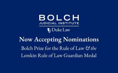 Now Accepting Nominations: Bolch Prize and Lemkin Medal