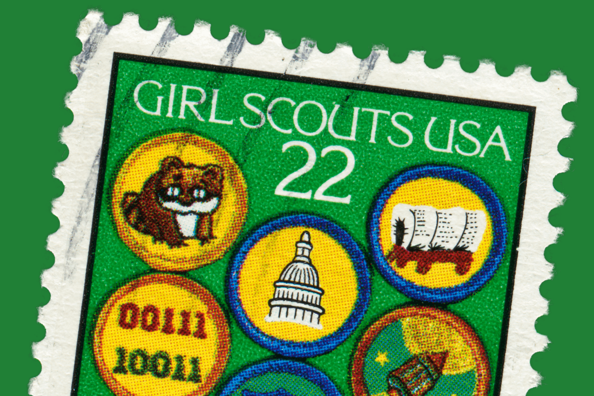 Girl Scout Stamp Cover Art