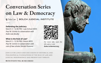 Conversation Series on Law & Democracy | March 2025